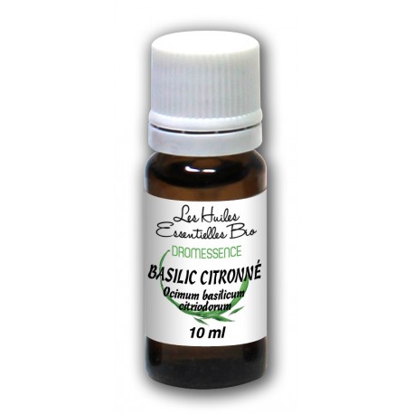 Huile essentielle basilic citronné extra Bio