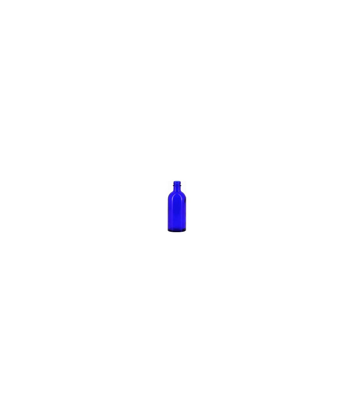 Bouteille verre bleu avec bouchon a visser
